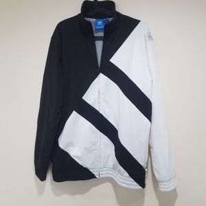 Adidas men's eq track windbreaker jacket